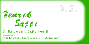 henrik sajti business card